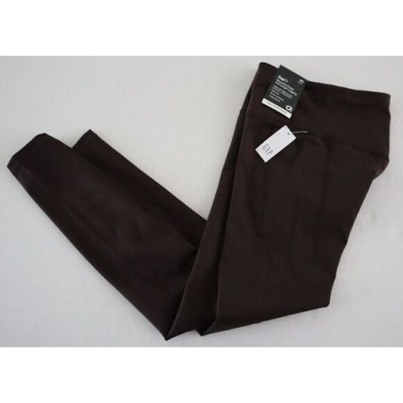 GapFit 880882 Women's Sz XS Brown Recycled Power Full Length Leggings $60 - Picture 7 of 10